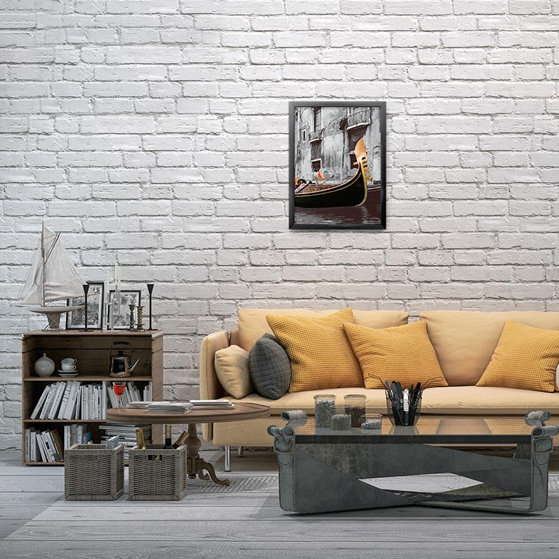 Living Room White Brick - HD Wallpaper 