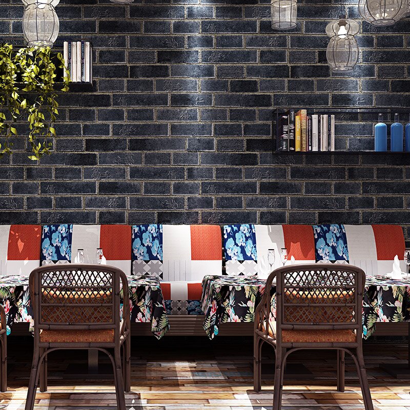 10m 3d Chinese Retro Simulation Brick Wallpaper Red - Chair - HD Wallpaper 