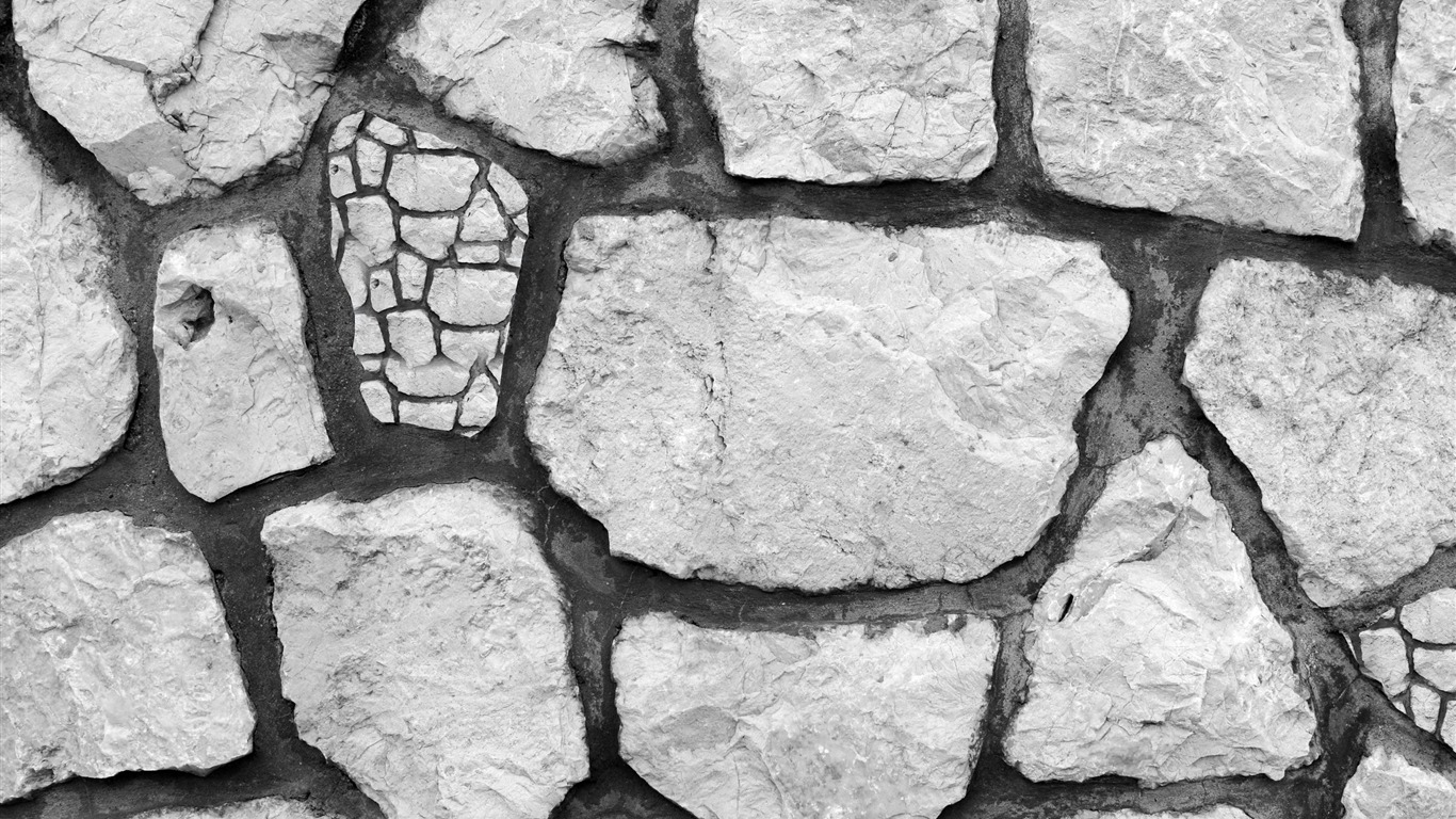 Shot Of Cracked Stone-design Hd Wallpaper2017 - Greyscale Concrete Design Walls - HD Wallpaper 