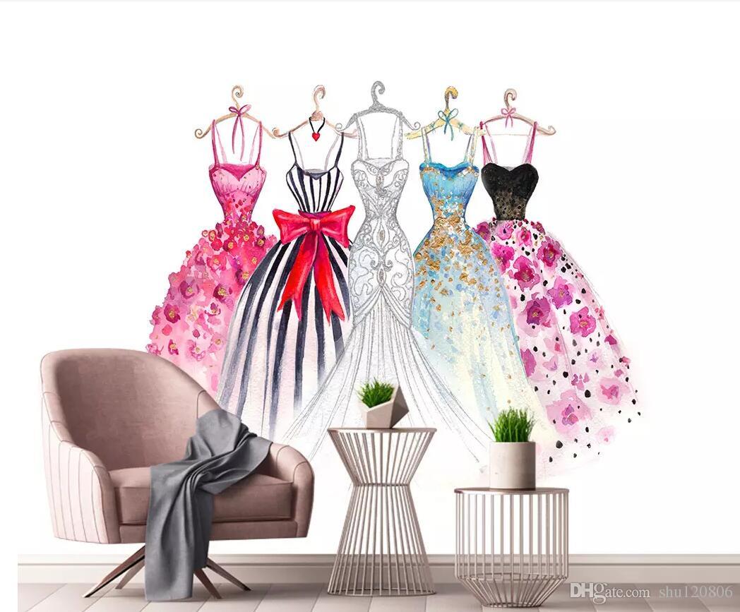 Fashion Illustration Dresses - HD Wallpaper 