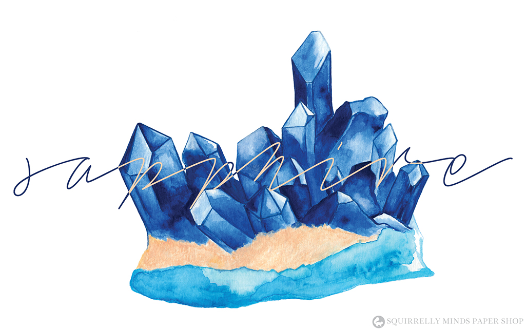 Free Watercolour Sapphire Desktop Wallpaper - Desktop Wallpaper Watercolour - HD Wallpaper 