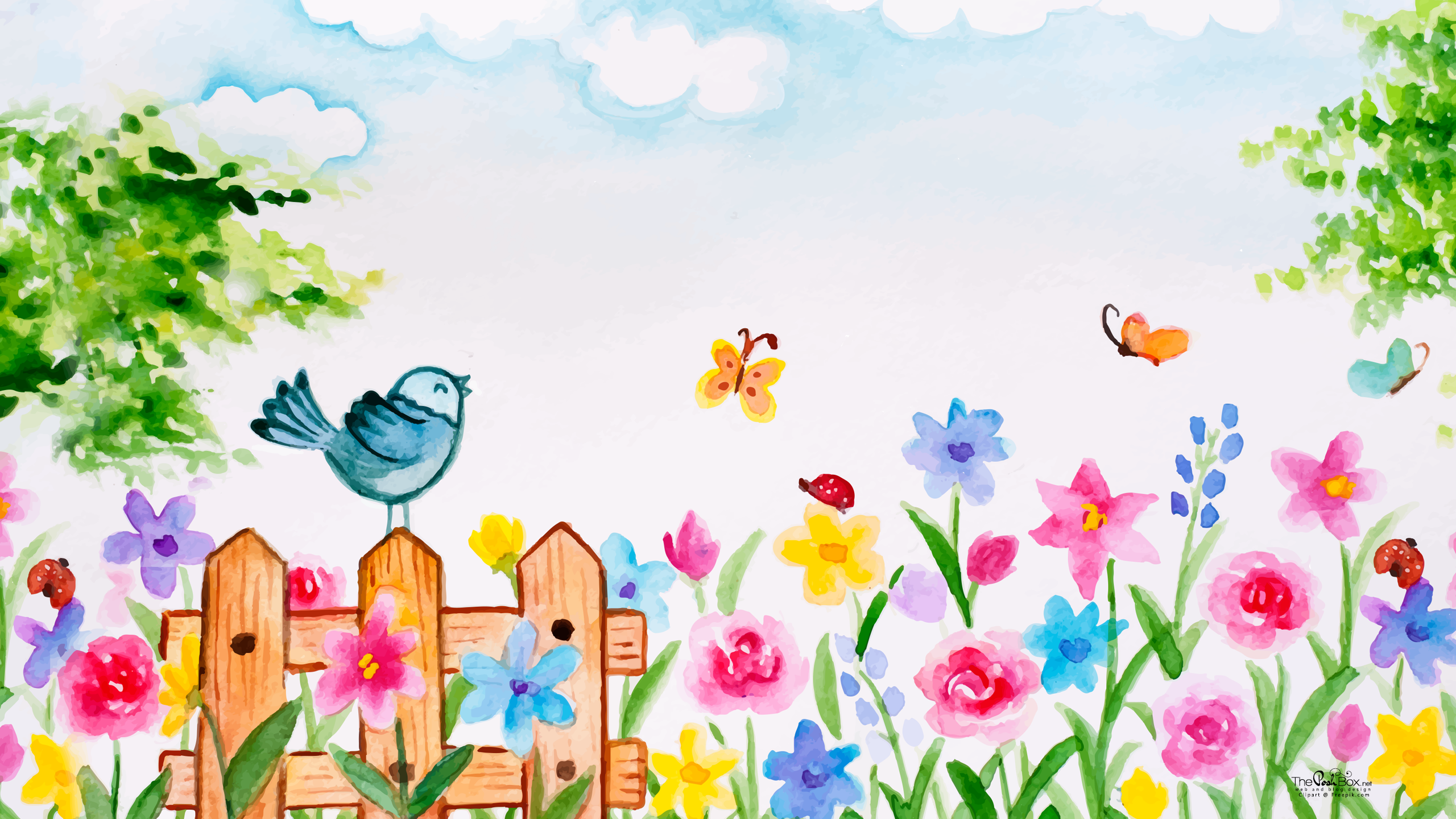 Painel Tema Jardim Encantado - HD Wallpaper 