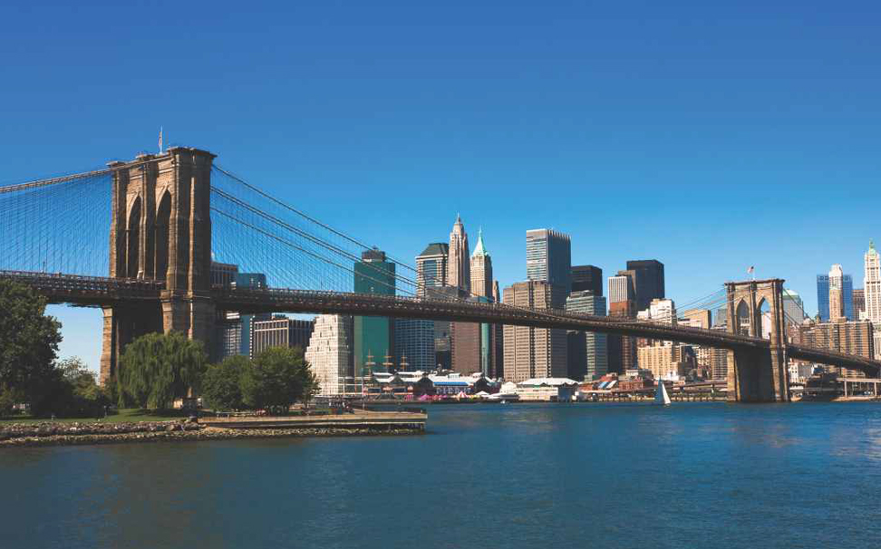 A Panoramic View Of The Great Brooklyn Bridge, Manhattan, - Brooklyn Bridge - HD Wallpaper 