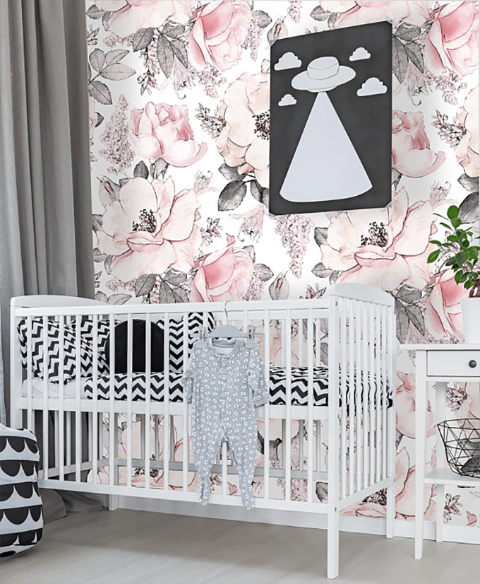 Nursery Wallpaper By Posh Pennies - Ice Cream And Donuts Wall Paper - HD Wallpaper 