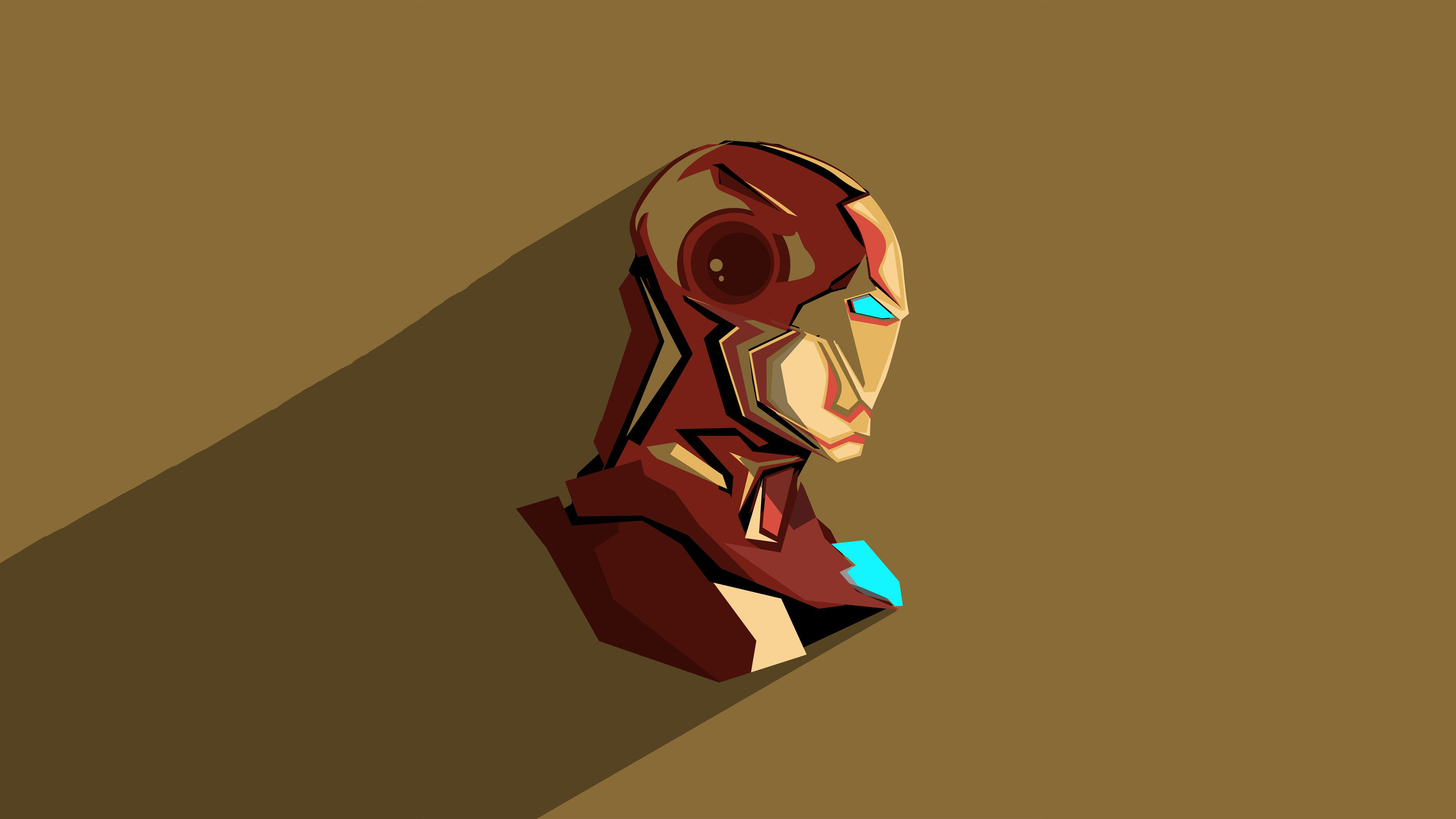 Minimalist Wallpaper Iron Man - HD Wallpaper 