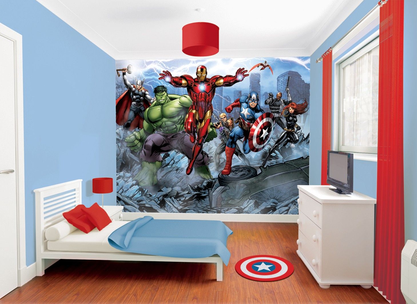 Boys Avengers Bedroom - HD Wallpaper 