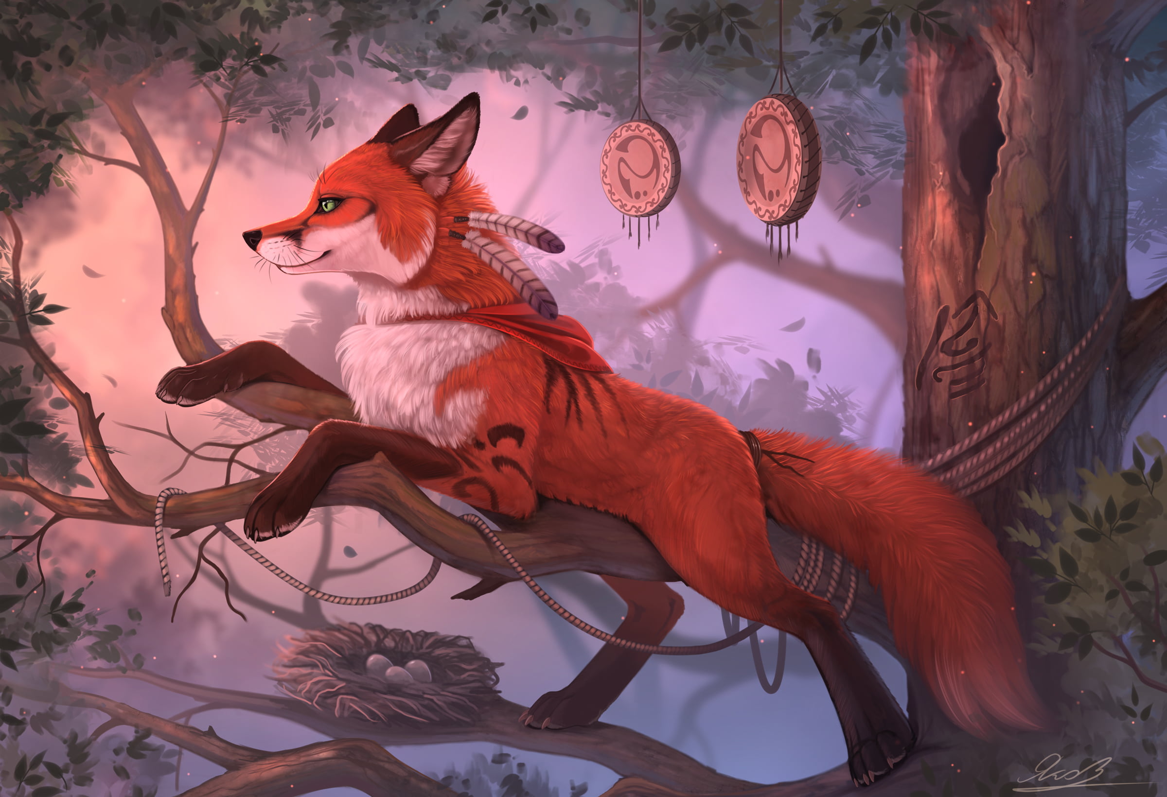 Fox Fantasy - HD Wallpaper 