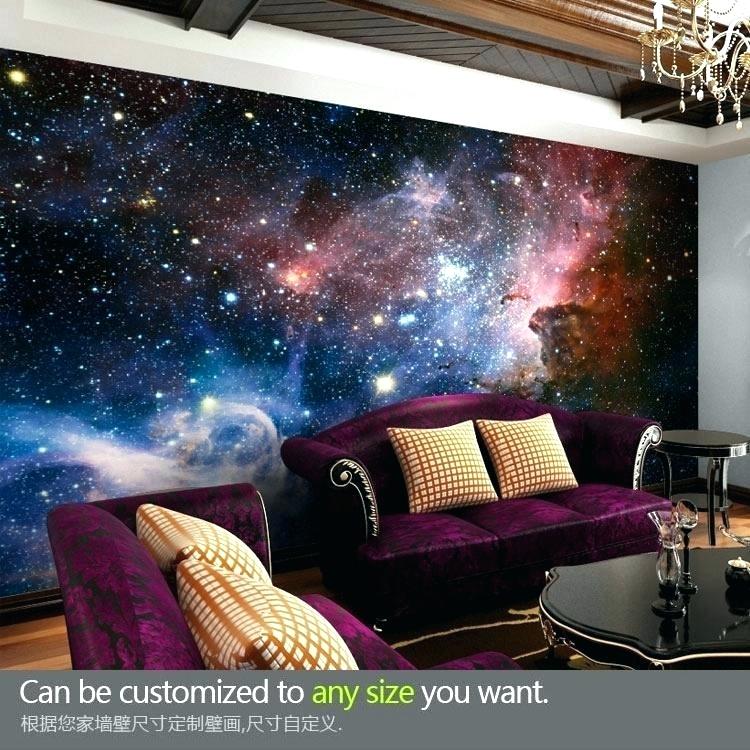 Space Themed Wall Murals Space Wallpaper For Bedroom - 3d Обои Для Стен  Космос - 750x750 Wallpaper 