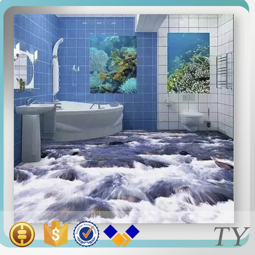 Newest Wallpaper 60cmx60cm Floor Tiles 3d Wall And - Wall Stickers For Bathroom Tiles - HD Wallpaper 