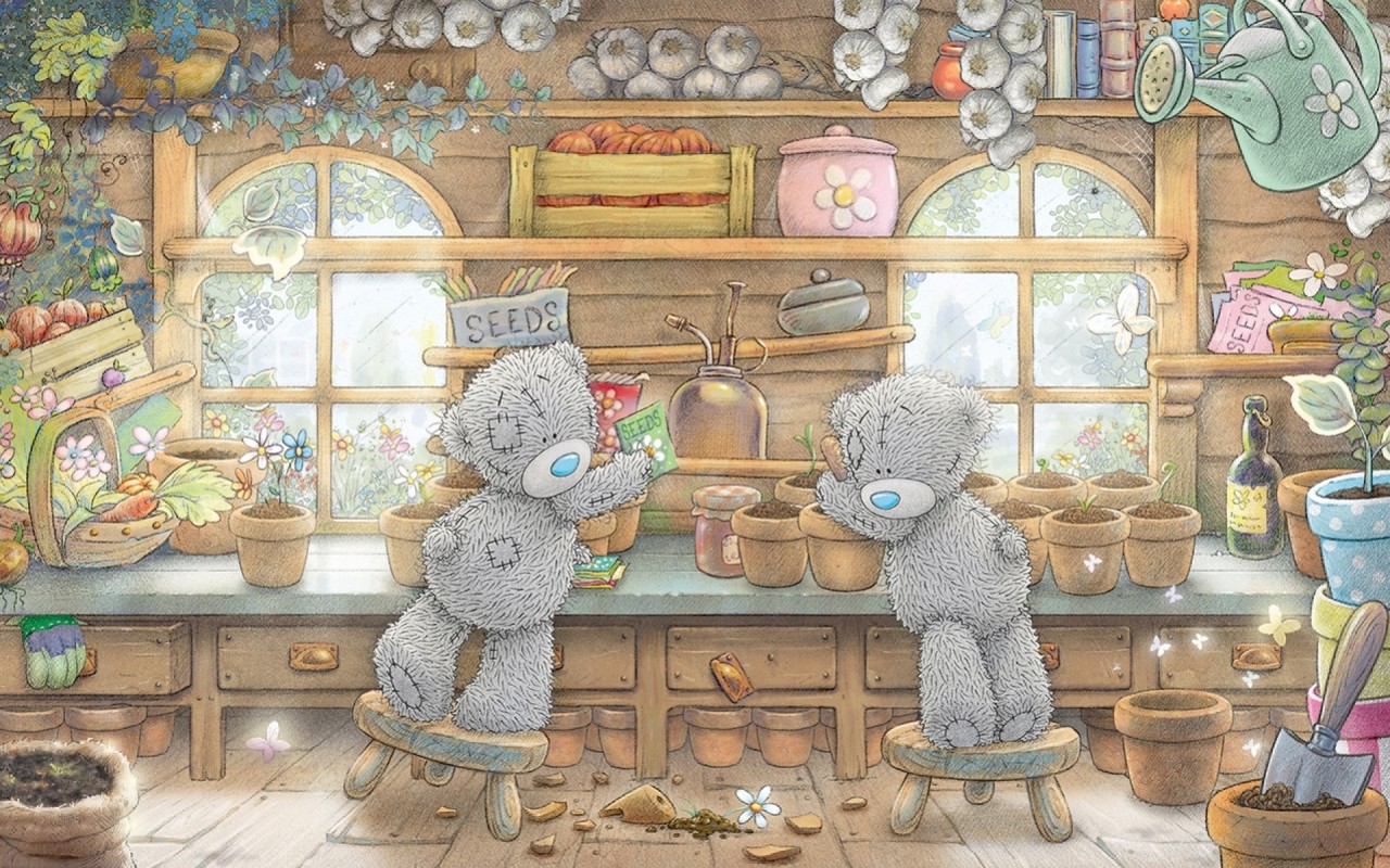 Tatty Teddy Three Wallpapers - Tatty Teddy - HD Wallpaper 