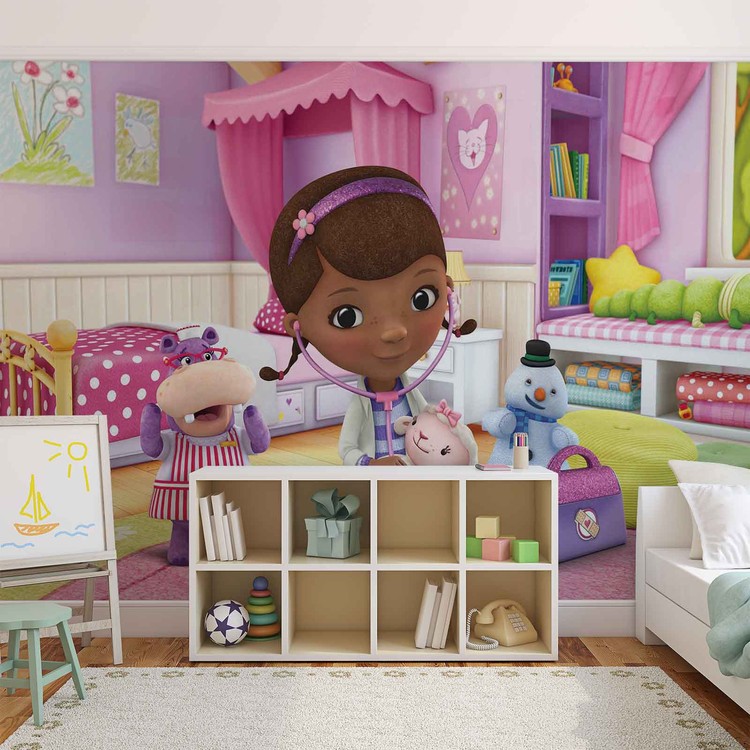 Disney Doc Mcstuffins Wallpaper Mural - Ninjago Kids Room - HD Wallpaper 