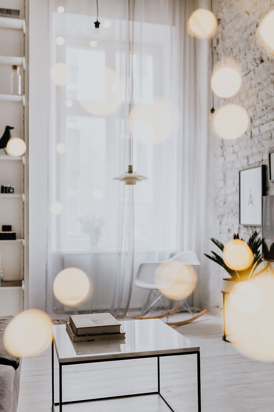 Living Room With Scandi Interior Design, Un Common - Living Room - HD Wallpaper 