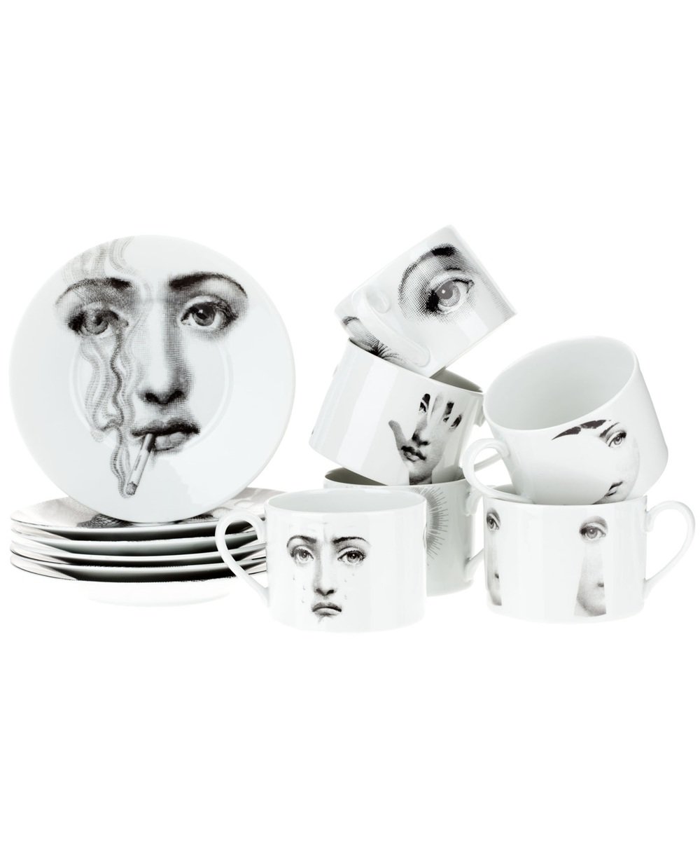 Cole Son Fornasetti Collection, Fornasetti Tea Set - Teacup - HD Wallpaper 