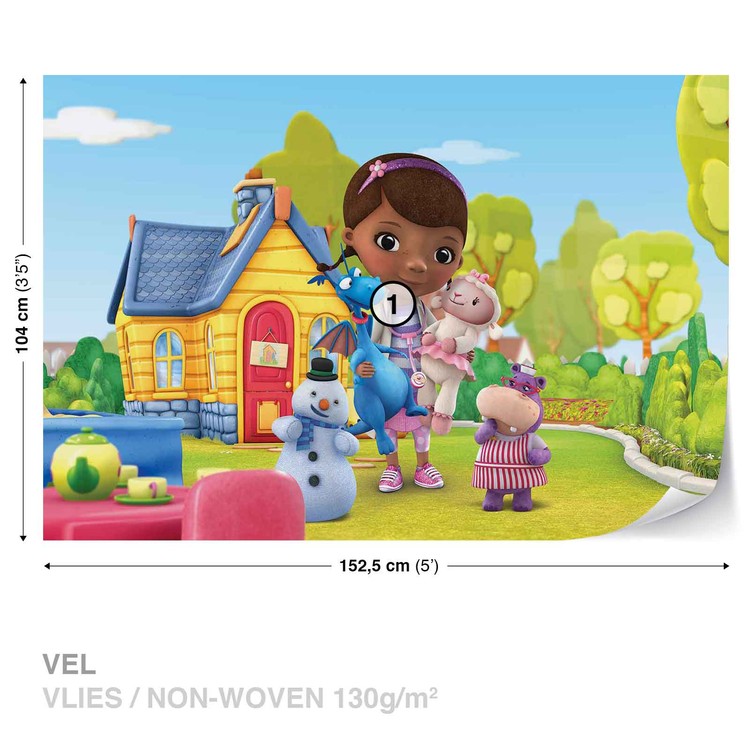 Disney Doc Mcstuffins Wallpaper Mural - Doc Mcstuffin - HD Wallpaper 