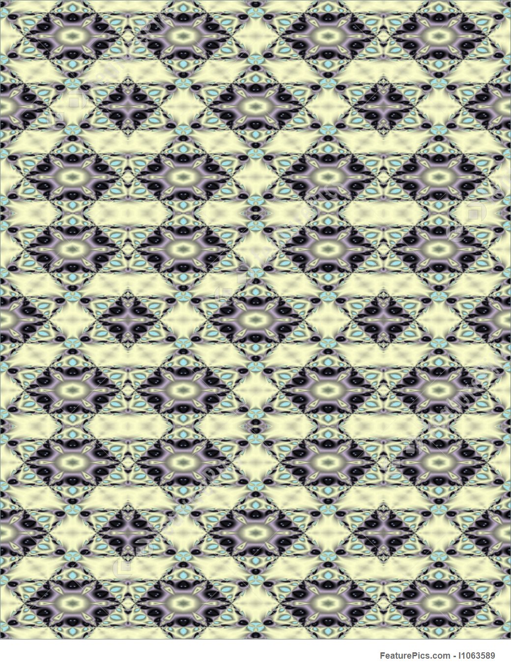 Abstract Fractal Wallpaper In A Creamy Victorian Medallion - Pattern - HD Wallpaper 