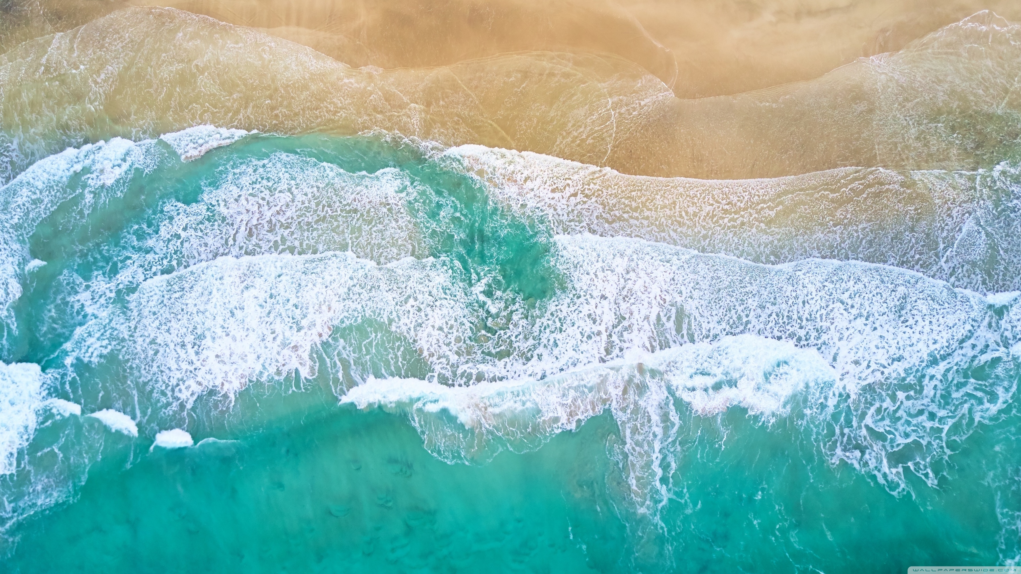 Waves Drone Wallpaper Hd - HD Wallpaper 