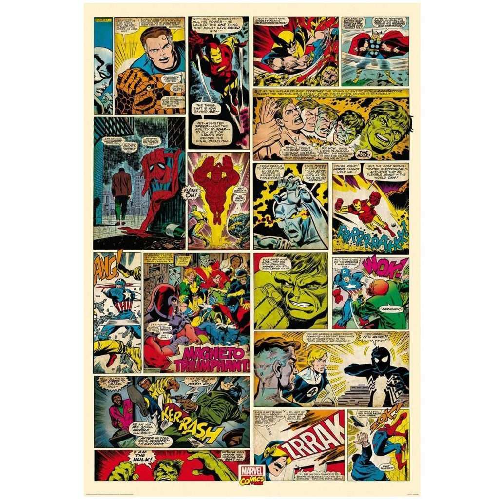 Marvel Wall Art Beautiful Marvel Ics And Avengers Wallpaper - Marvel Comic Strip - HD Wallpaper 