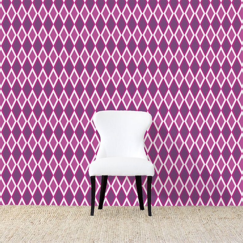 Kuba Fuchsia Wallpaper - Seattle Public Library - HD Wallpaper 