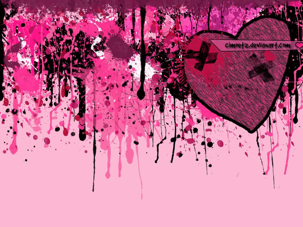 Broken Heart Grunge Wallpaper - HD Wallpaper 