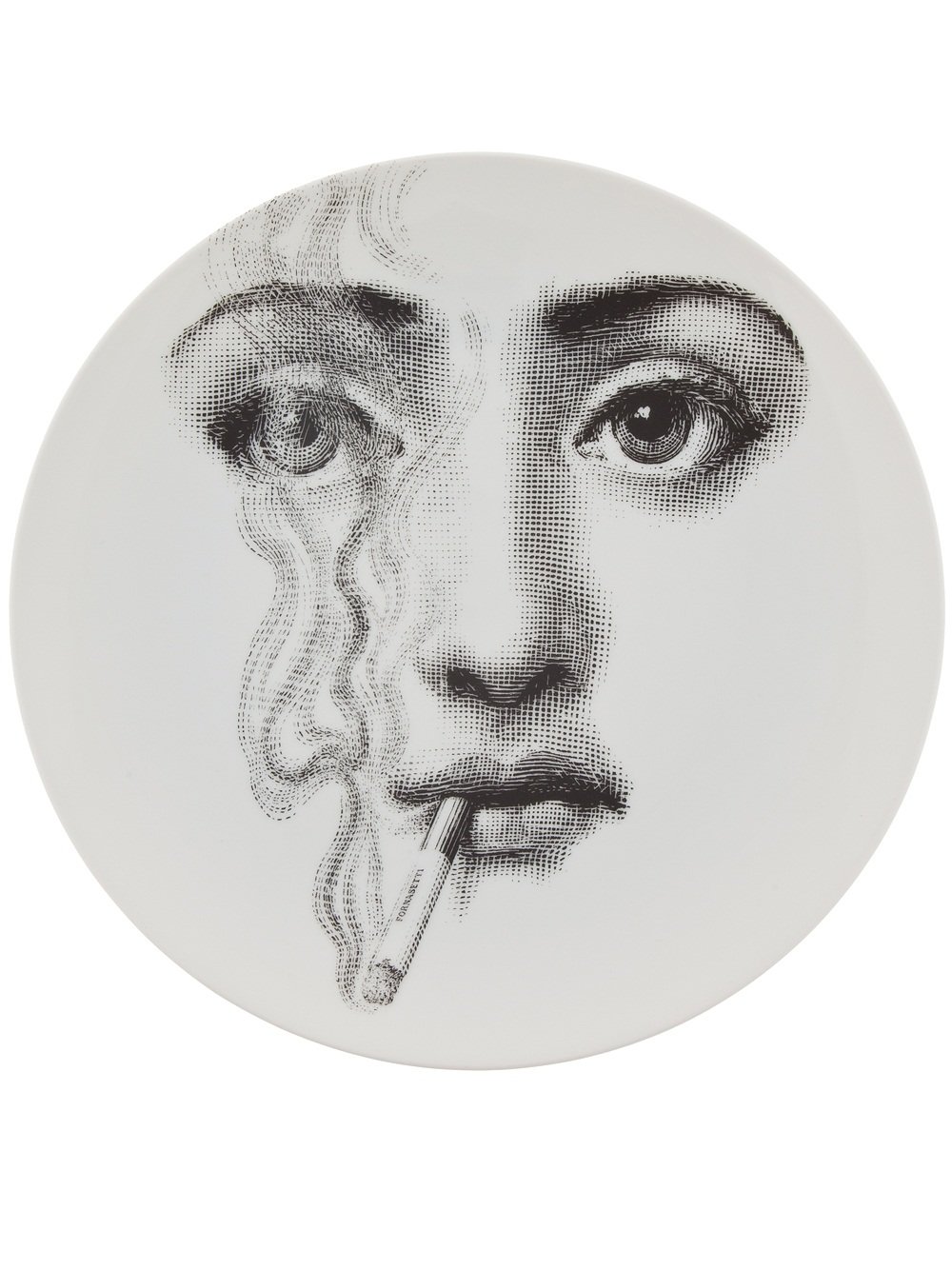Fornasetti Wallpaper Faces For Sale, Fornasetti Plate - Fornasetti Smoking - HD Wallpaper 