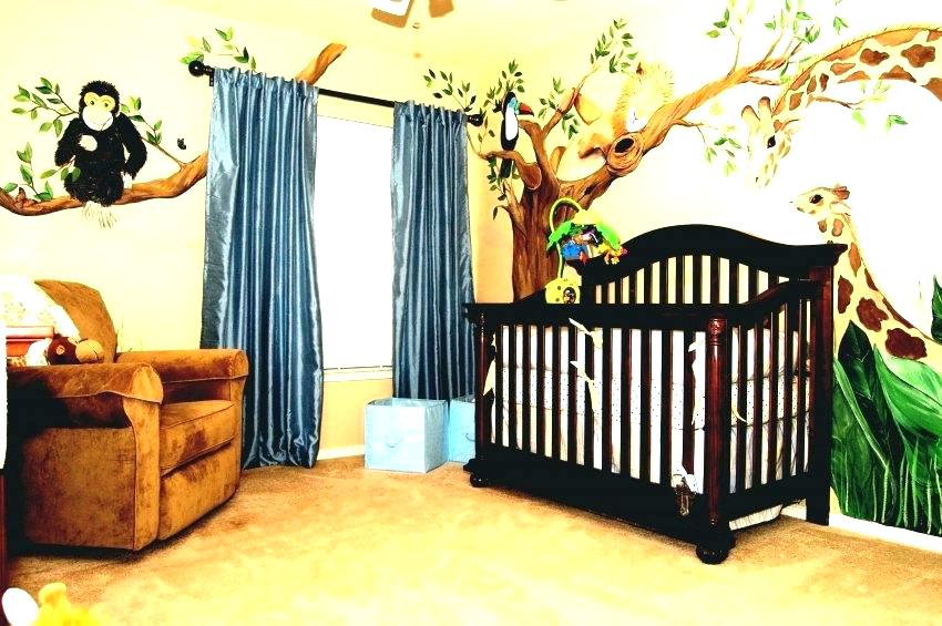 Animal Baby Room Decor Safari Baby Bedroom Theme Wallpaper - Baby Room Jungle Theme Ideas - HD Wallpaper 