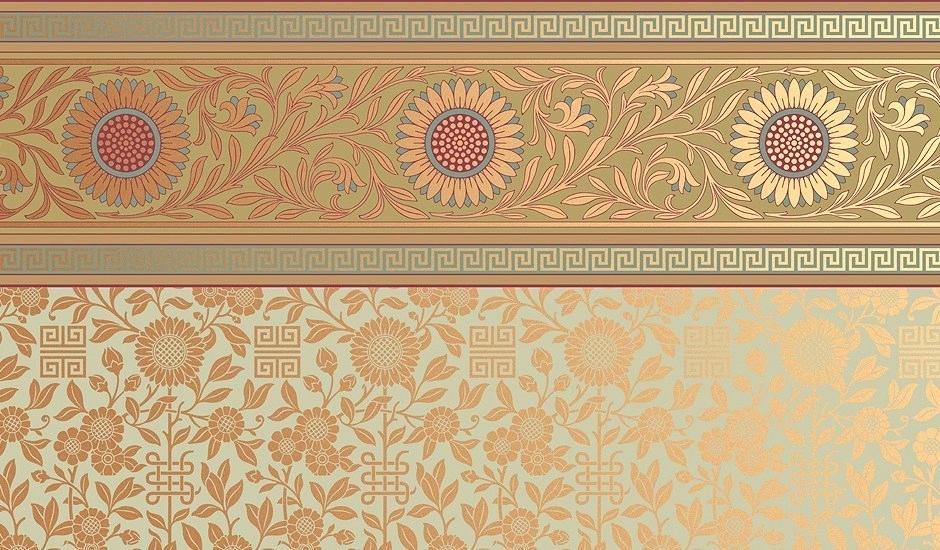 Victorian Era Wallpaper Period - Ceiling - HD Wallpaper 