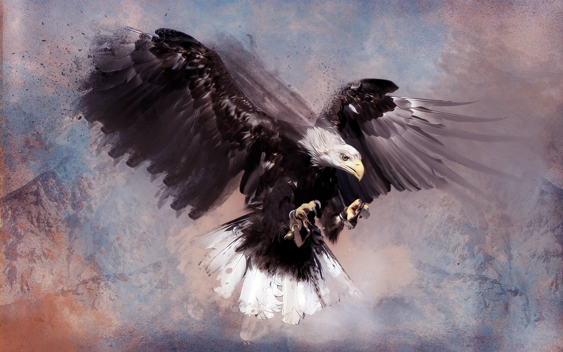 Eagle Art - HD Wallpaper 