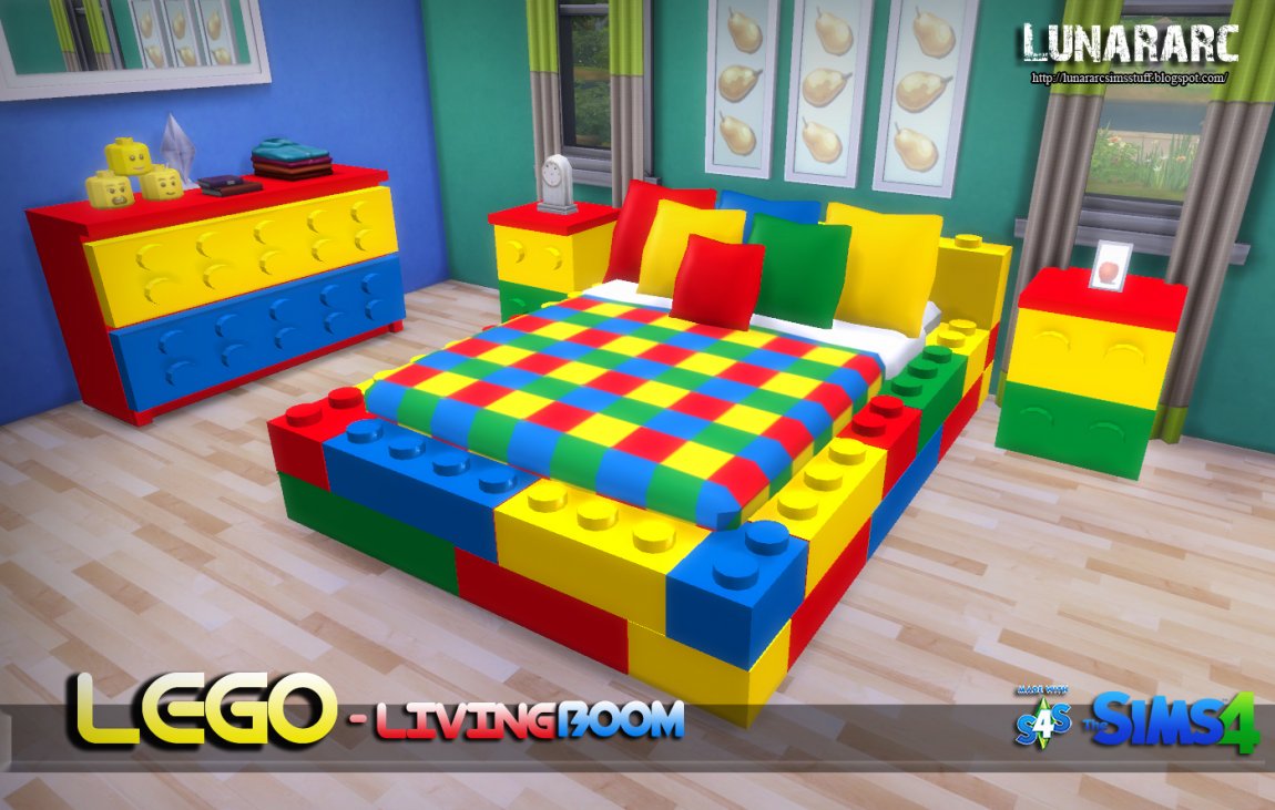 Giant Plastic Building Blocks Lego Playroom Ideas Instructions - Lego Bedroom Set - HD Wallpaper 