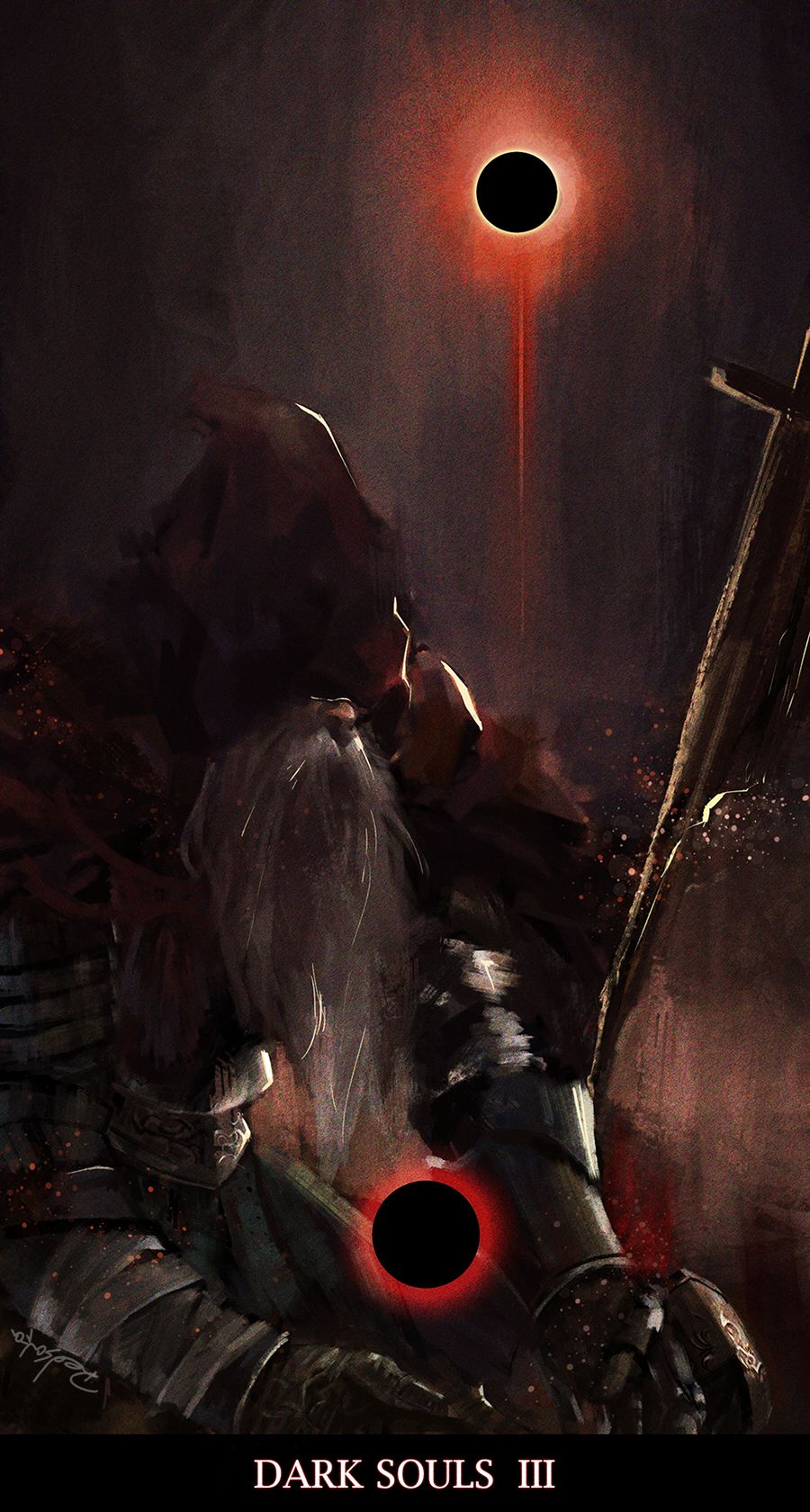 Dark Souls Slave Knight Gael Fan Art - HD Wallpaper 