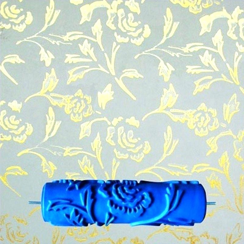 Paint Roller W Design Wall Paint Roller Designs Rubber - Desenli Rulo - HD Wallpaper 