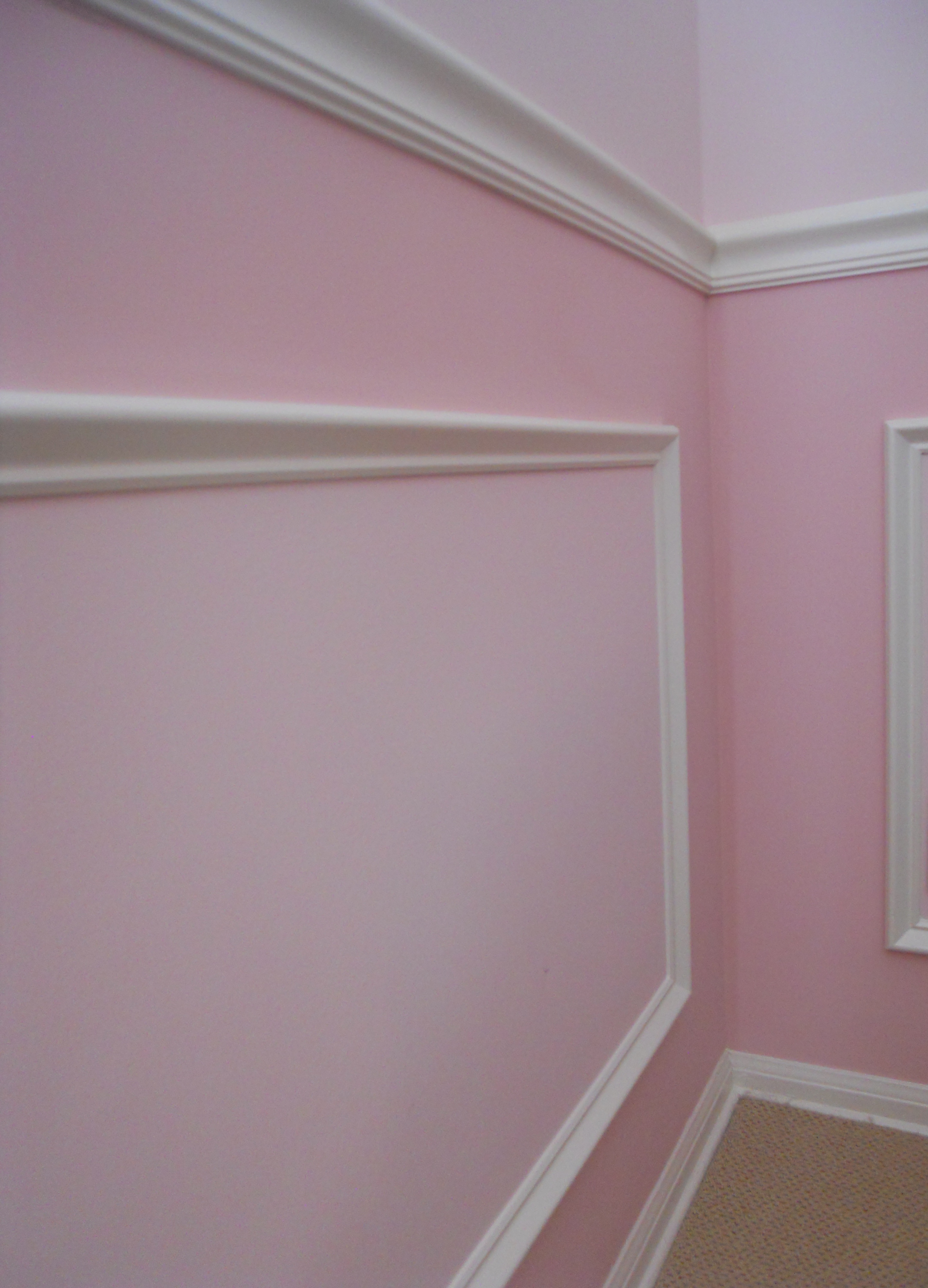 We Added Even More Interest By Painting The Raised - Pop Moulding On Wall - HD Wallpaper 