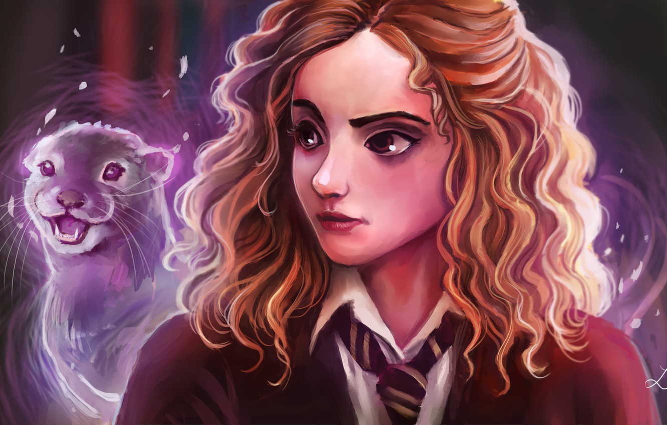 Photo Wallpaper Art, Harry Potter, Hermione Granger, - Harry Potter Hermione Granger - HD Wallpaper 