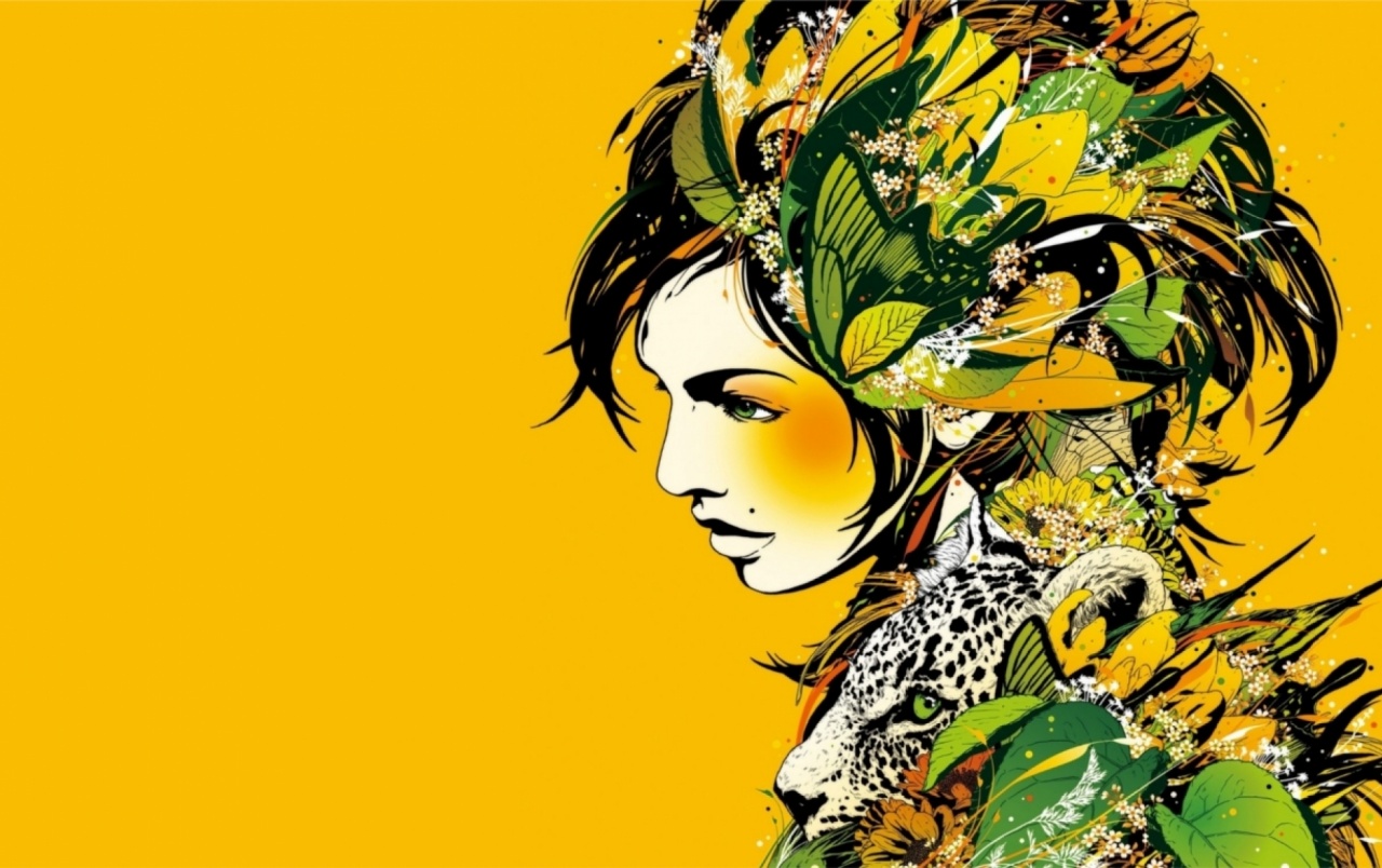 Mujer Y Leopard Moda Wallpapers Dj Okawari Album Covers 1280x804 Wallpaper Teahub Io