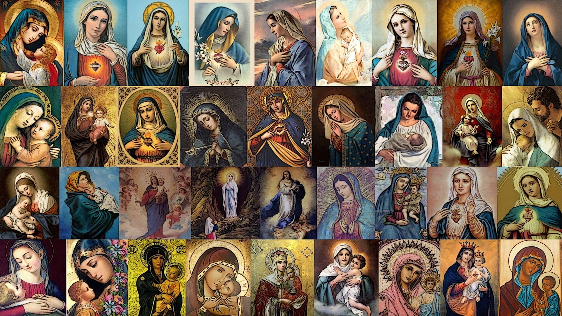 Collage Of Jesus Christ - HD Wallpaper 
