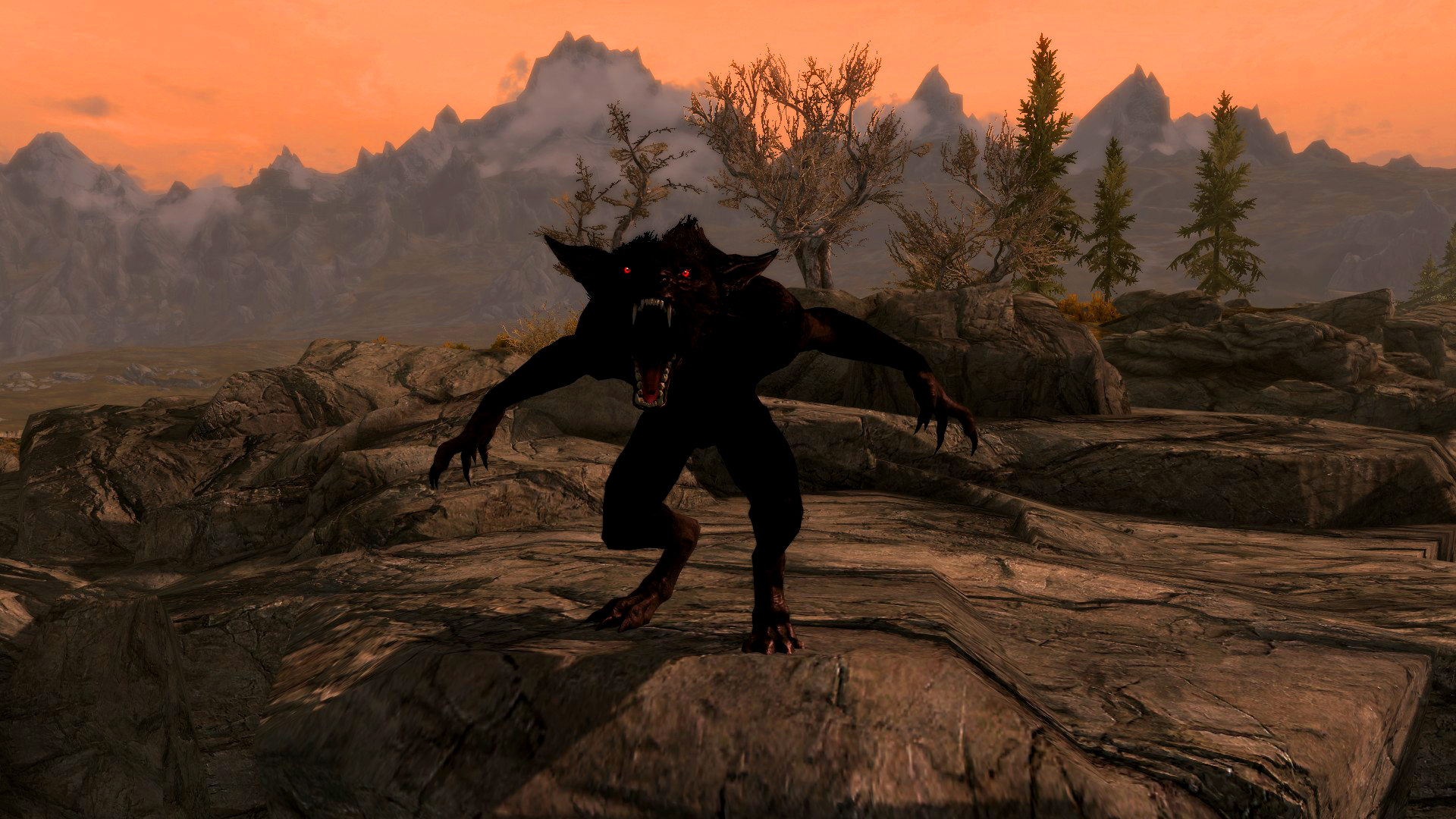 Skyrim Loup Garou Alpha - HD Wallpaper 