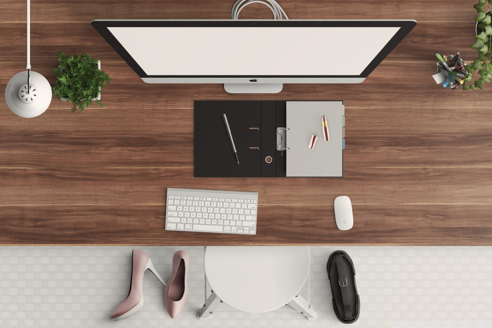 Stock Photo Computer Desk - HD Wallpaper 