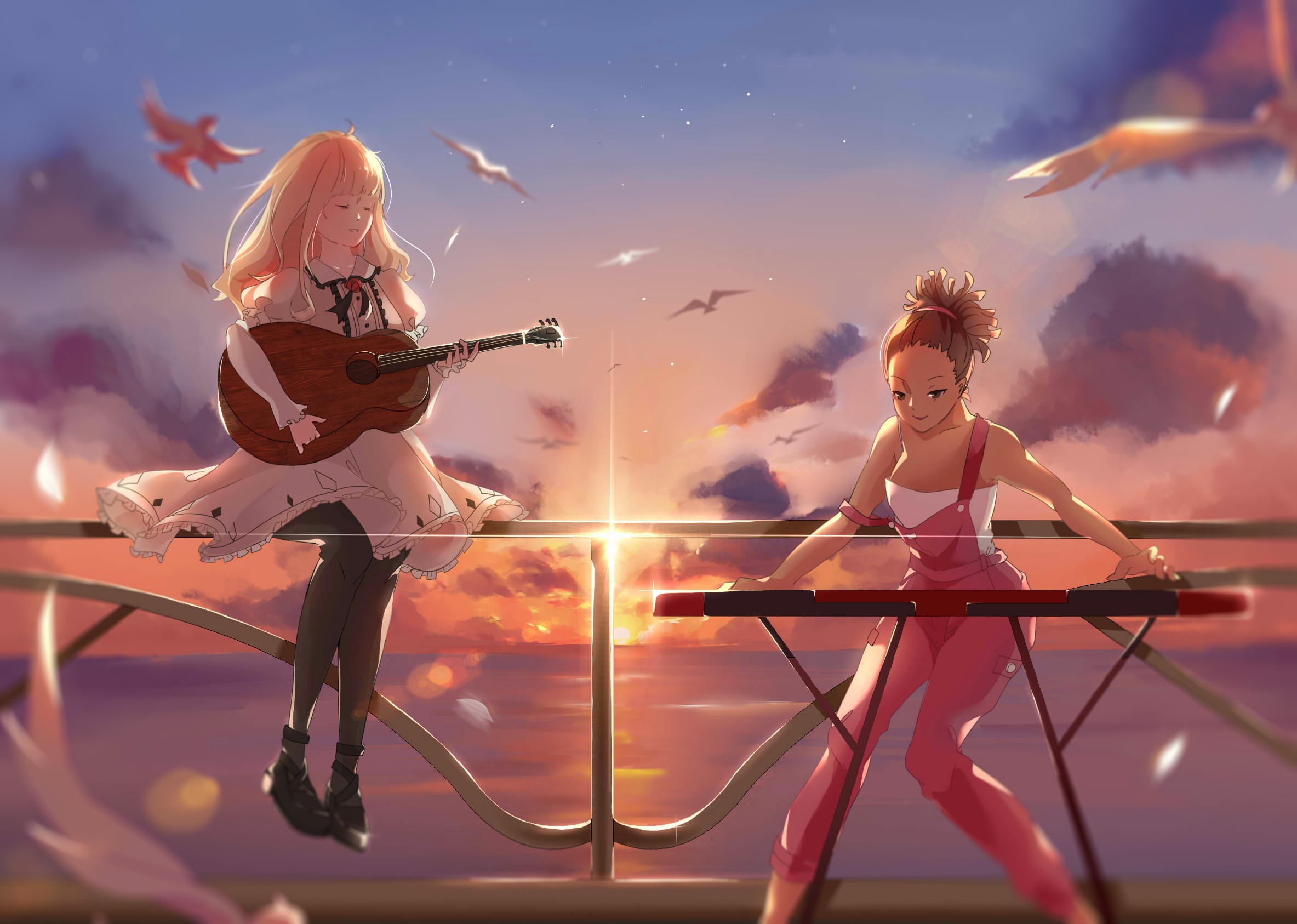 Carole & Tuesday Art - HD Wallpaper 
