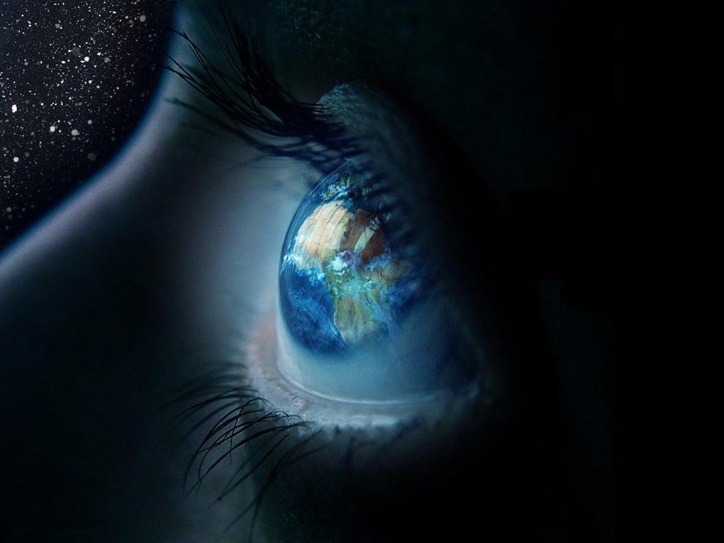 Free Vision Wallpapers - Eye Reflection Stars - HD Wallpaper 