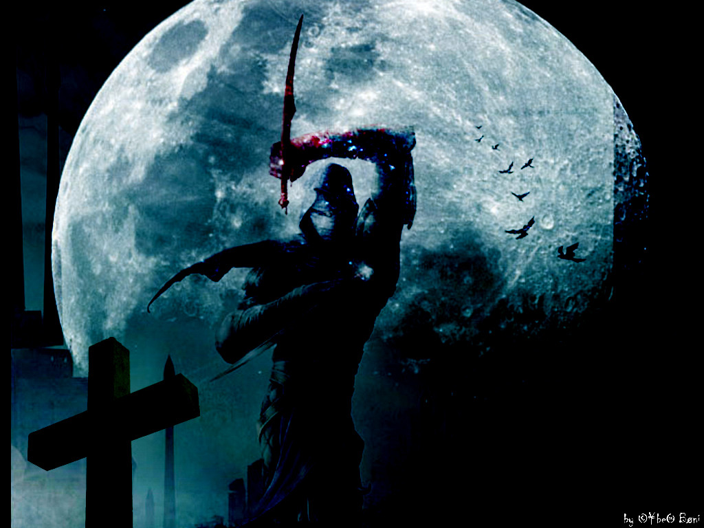 Moon Dark Angel - HD Wallpaper 