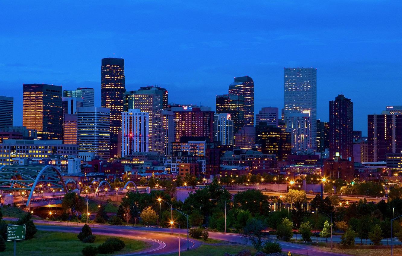 Photo Wallpaper Colorado, Panorama, Usa, America, Skyline, - Denver Colorado - HD Wallpaper 