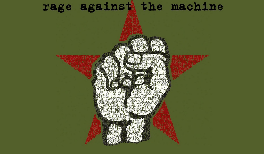 Wallpaper Rage Against The Machine, Fist, Star, Name, - Rage Against The Machine - HD Wallpaper 