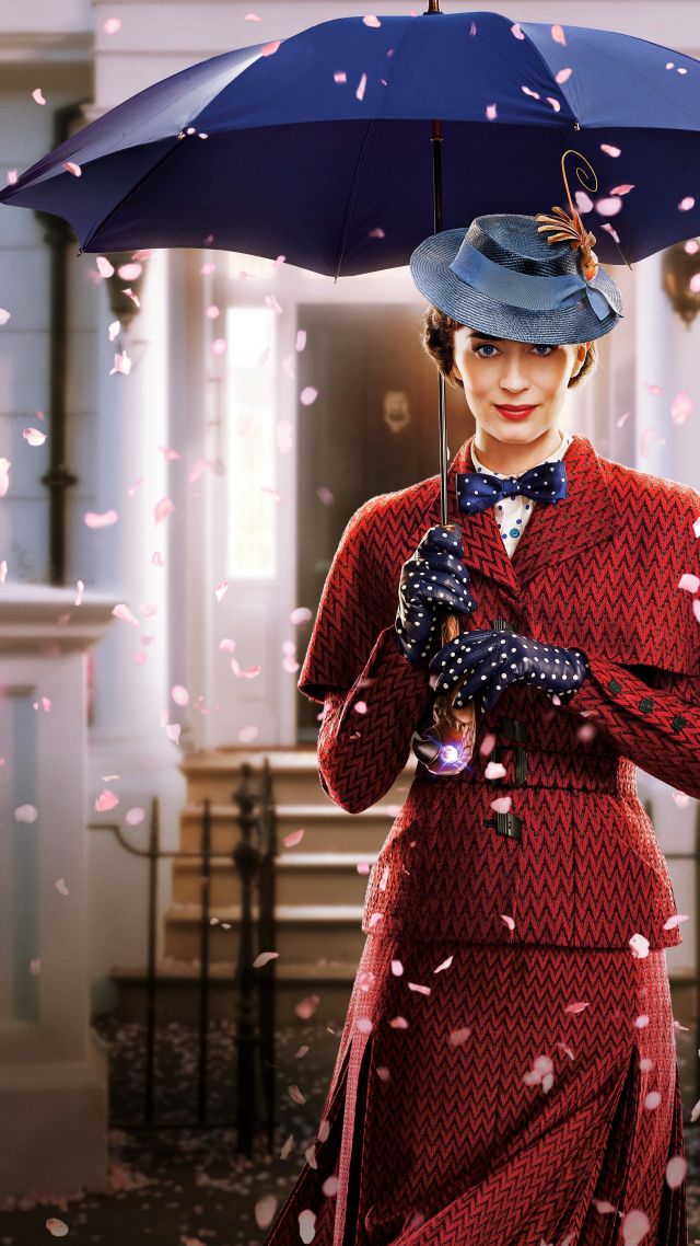 Mary Poppins Returns, Emily Blunt, Poster, 8k - Mary Poppins Returns Poster Hd - HD Wallpaper 
