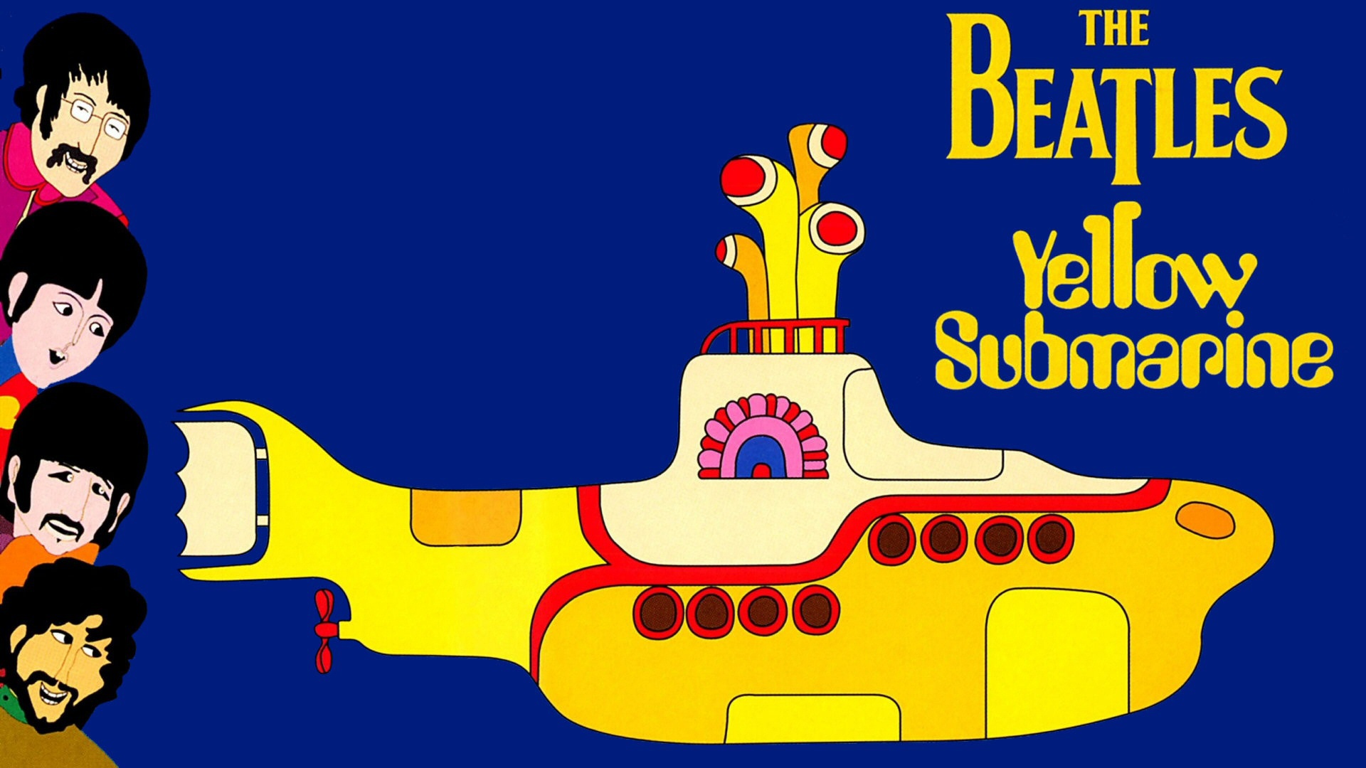 Beatles Yellow Submarine Vector - HD Wallpaper 
