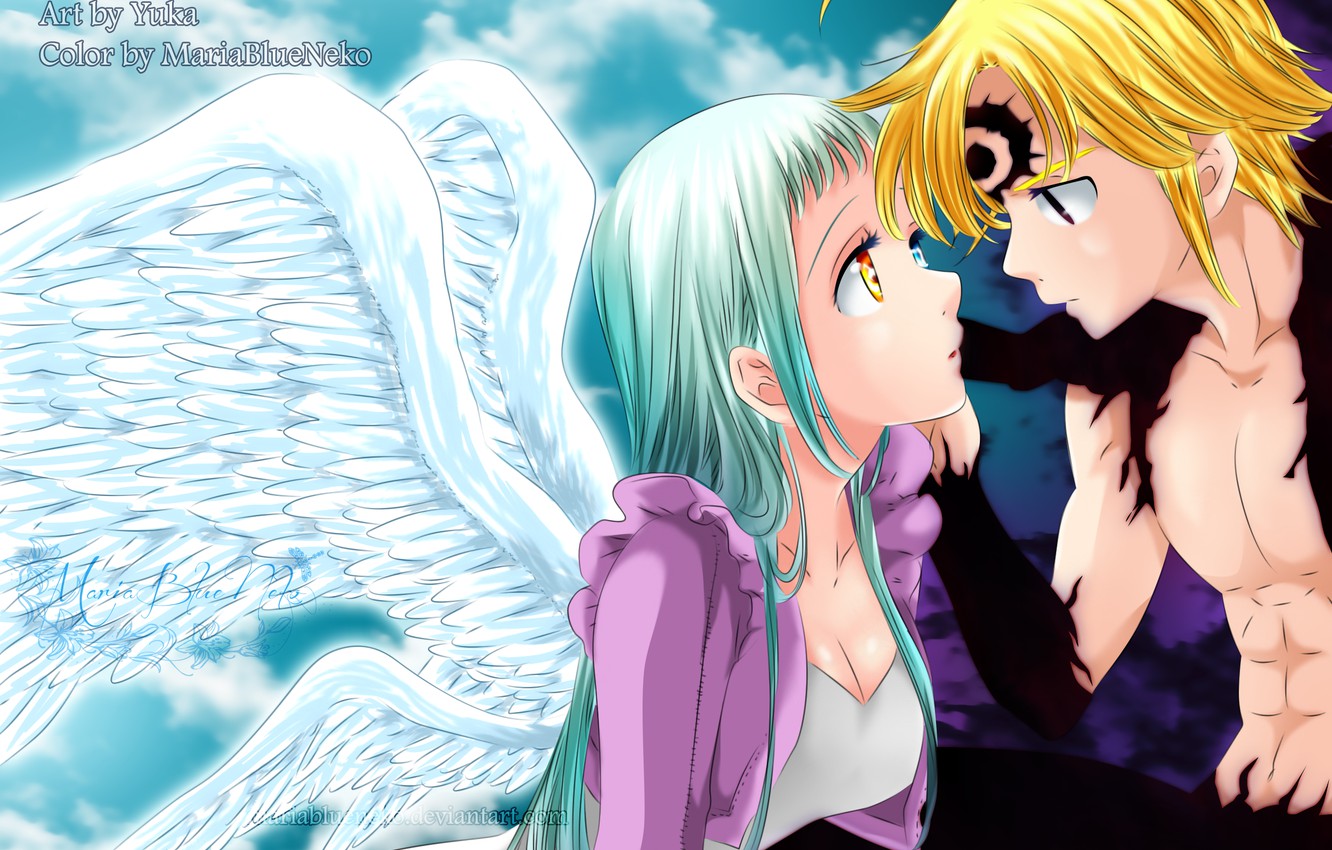 Photo Wallpaper Elizabeth, Meliodas, Nanatsu No Taizai, - Elizabeth Nanatsu No Taizai - HD Wallpaper 