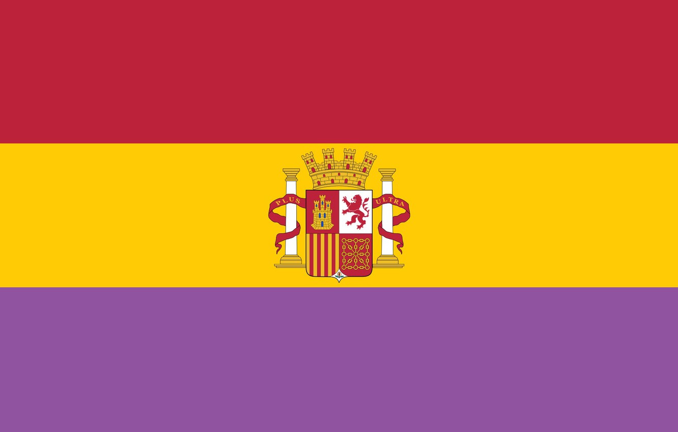 Photo Wallpaper Flag, Spain, Republic - Empire Of Spain Flag - HD Wallpaper 