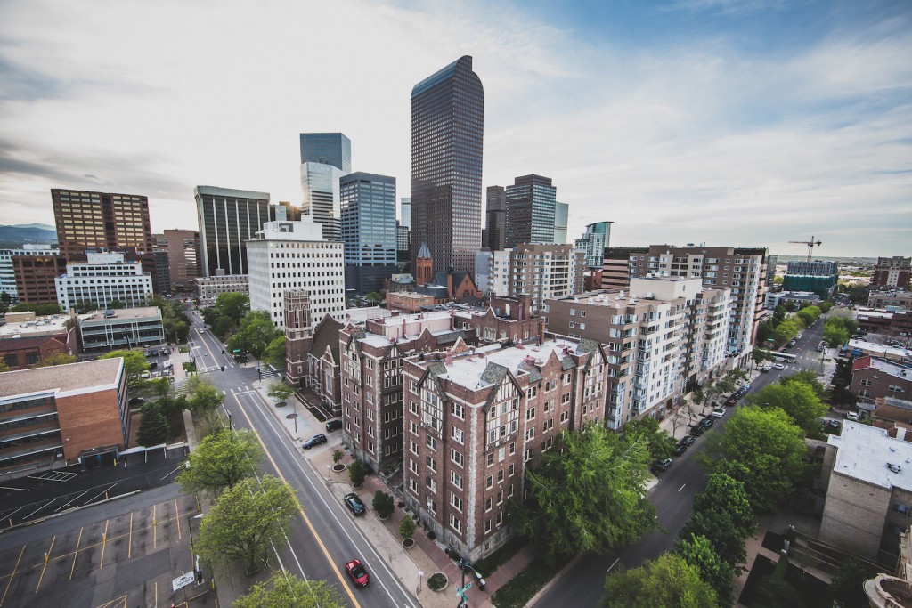 Denver Skyline 2017 - HD Wallpaper 