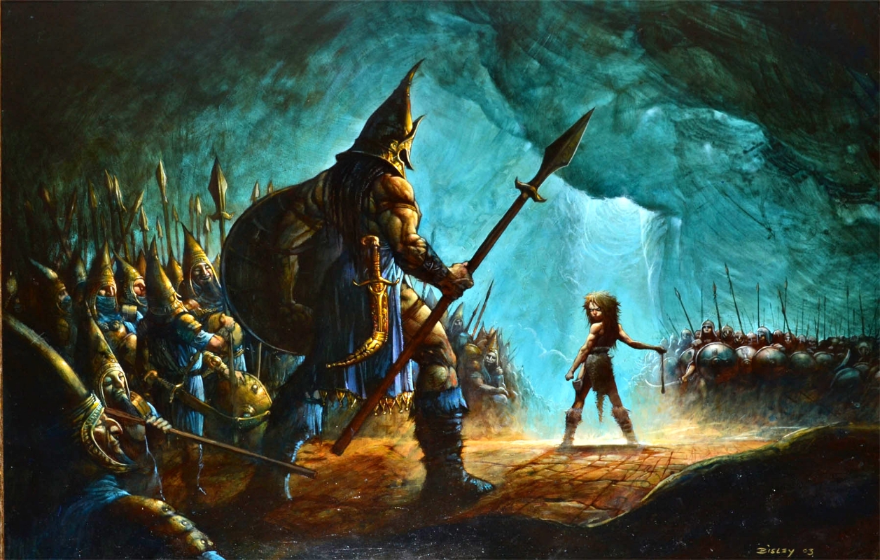 Art Bible David And Goliath - HD Wallpaper 