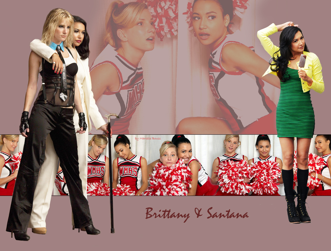 Wallpaper Brittana - Brittany And Santana - HD Wallpaper 