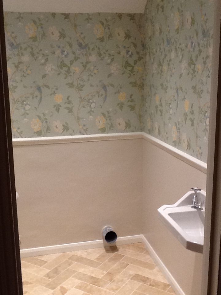 Laura Ashley Wallpaper Bathroom - HD Wallpaper 