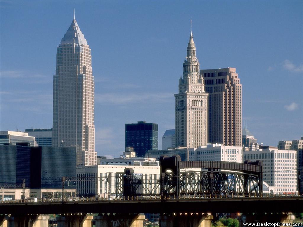 By The Tracks, Cleveland, Ohio - Skyline High Resolution Cleveland - HD Wallpaper 